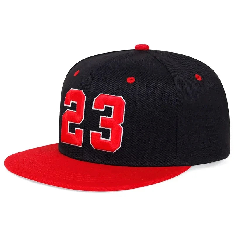 23 Embroidery Hip Hop Hat Outdoor Adjustable Travel Snapback Hat