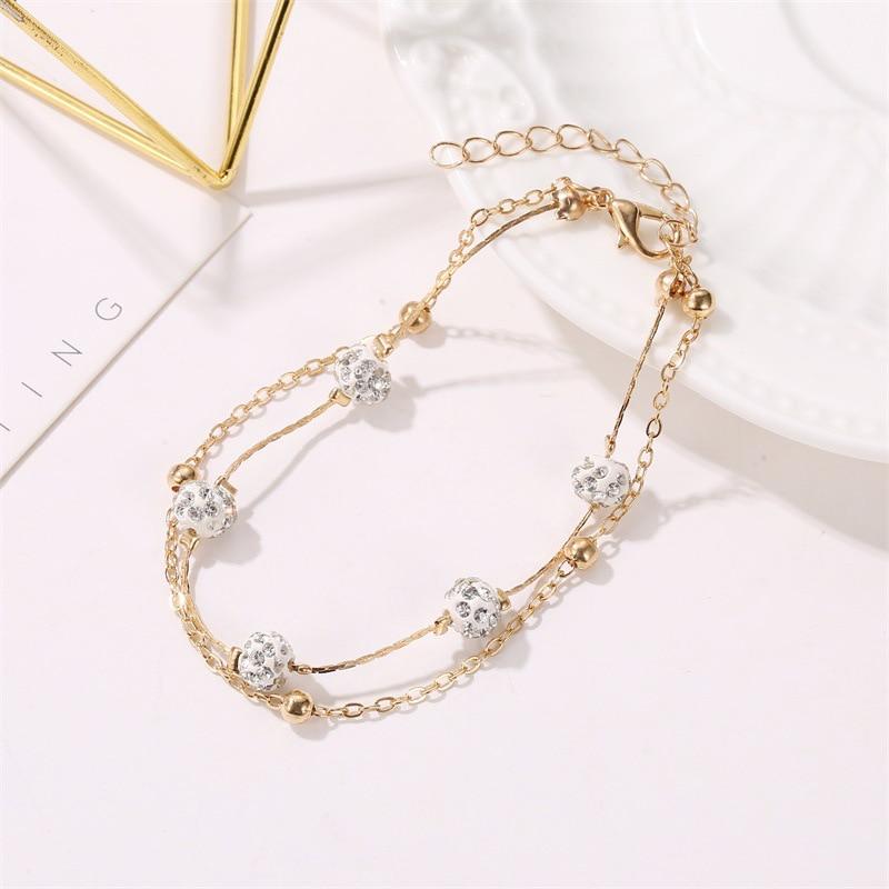 2pcs Anklets for Women Foot Accessory Summer Beach Barefoot Anklet