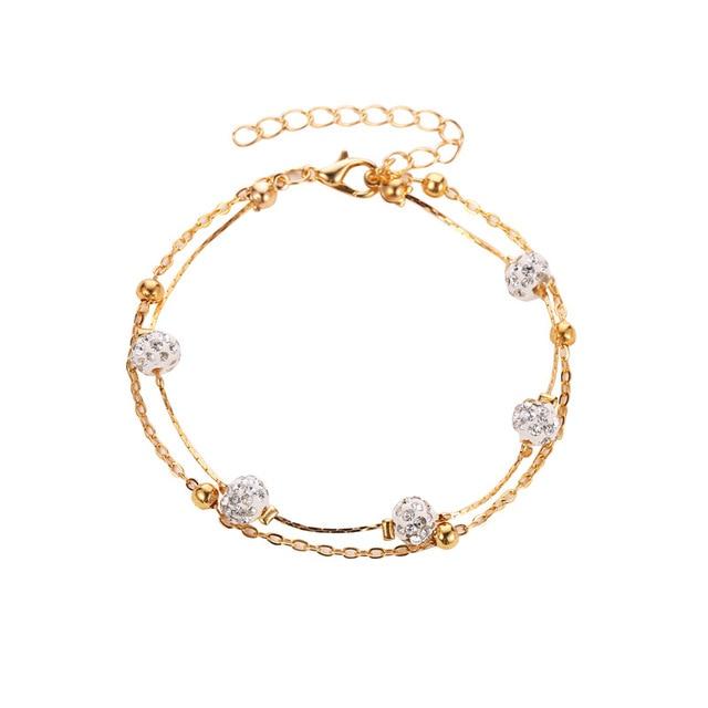 2pcs Anklets for Women Foot Accessory Summer Beach Barefoot Anklet