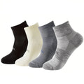 4 Pairs Merino Polyester Wool Low Cut Socks Breathable Comfort Fit