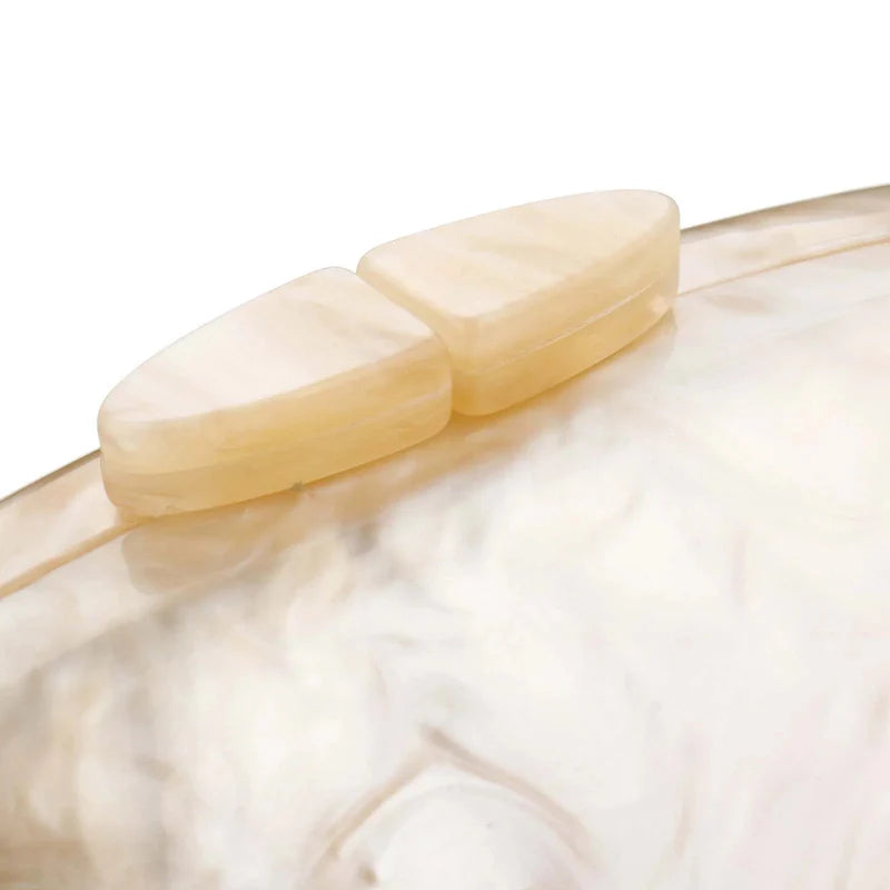 Acrylic Shell Clutch Bag with Chain Elegant Shoulder Handbag Purse