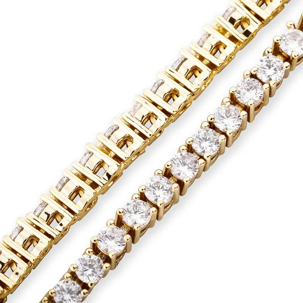 Adjustable 3MM Row Cubic Zirconia Anklet Fashion Charm Jewelry