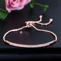 Adjustable Bracelet Bangle for Women Bar Slider Brilliant Jewelry