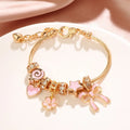 Adjustable Heart-Shaped Bow Bracelet Fashion Daily Bracelet Jewelry