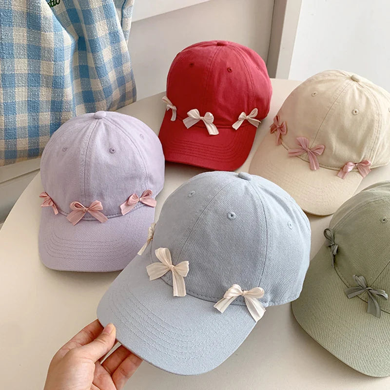 Adjustable Peaked Sun Protection Cotton Hat Solid Color Baseball Cap