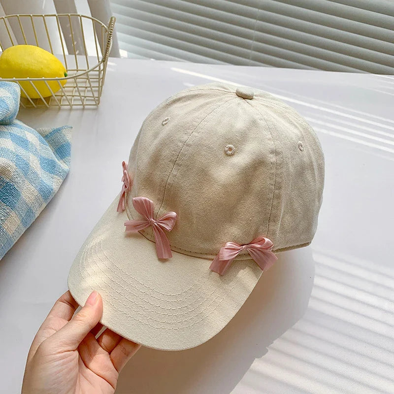 Adjustable Peaked Sun Protection Cotton Hat Solid Color Baseball Cap