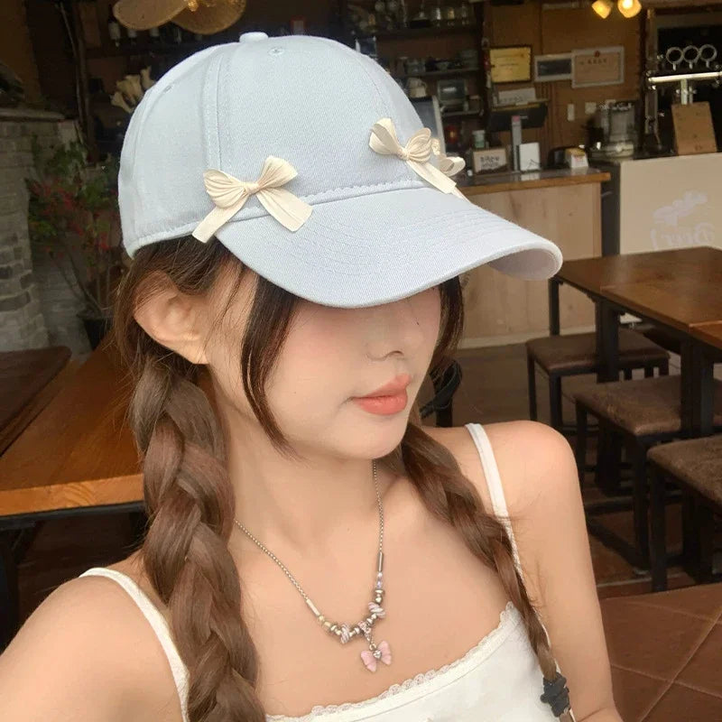 Adjustable Peaked Sun Protection Cotton Hat Solid Color Baseball Cap