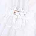 Adjustable Tie Waist Belt Elastic Bow Lace Dress Belt Fashion Waistband