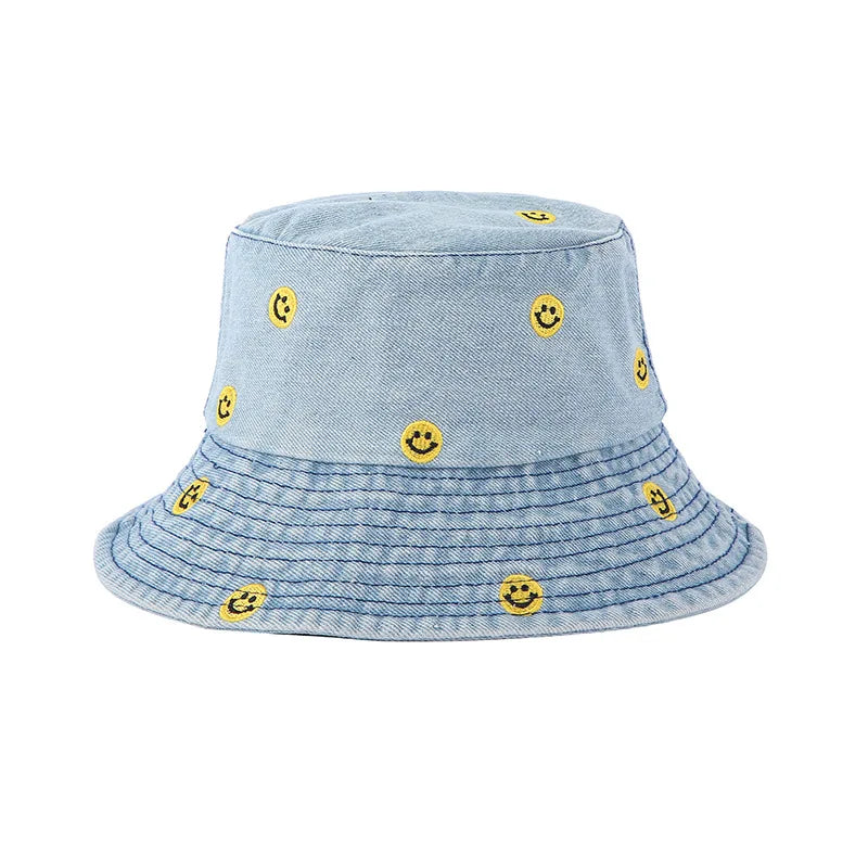 Aesthetic Packable Fisherman Denim Bucket Hat Summer UV Sun Hat