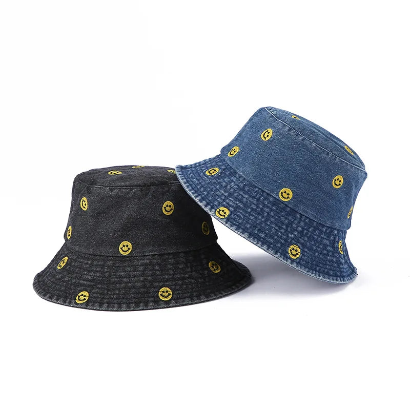 Aesthetic Packable Fisherman Denim Bucket Hat Summer UV Sun Hat
