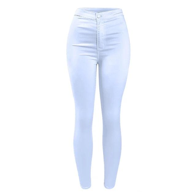 Basic White High Waist Skinny Jean