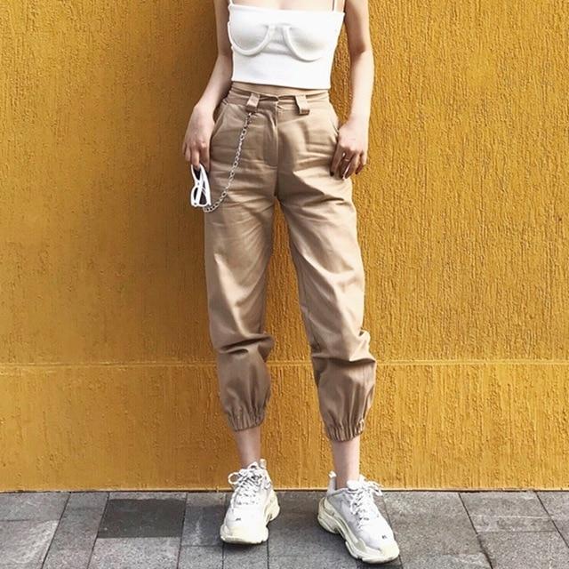 Cargo Pants with Chain