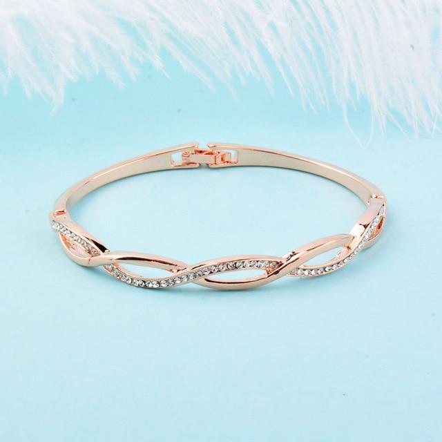 Cross Bangle Charm Bracelet