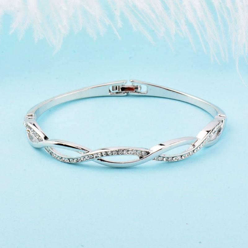 Cross Bangle Charm Bracelet