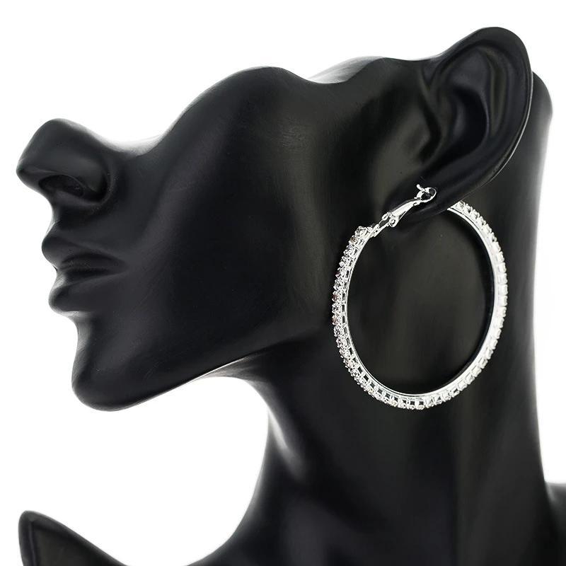 Crystal Earrings Hoops