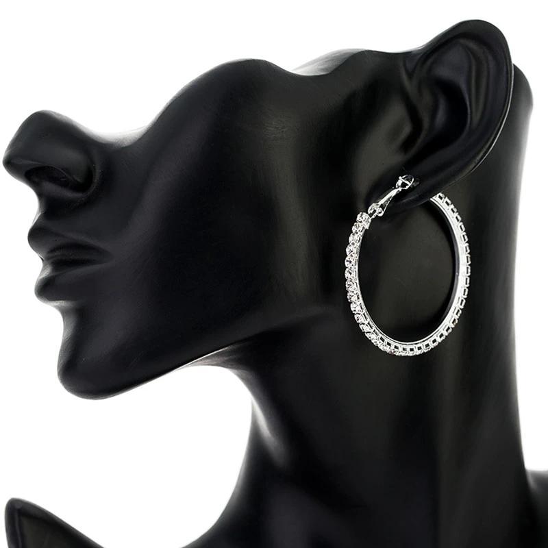 Crystal Earrings Hoops