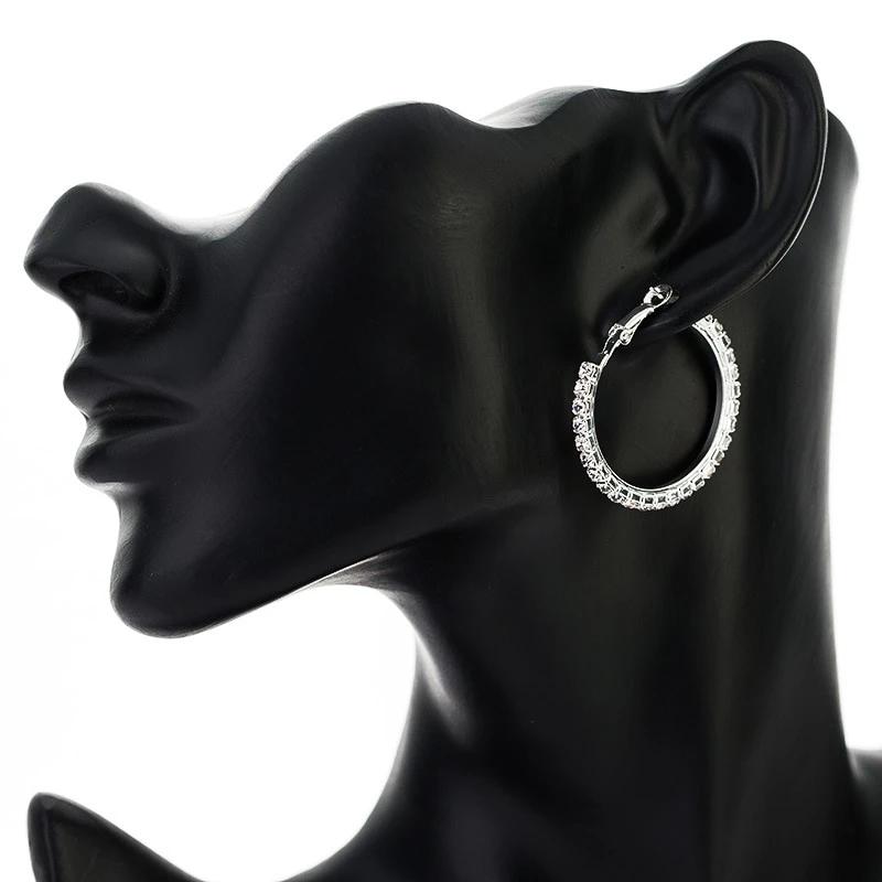 Crystal Earrings Hoops