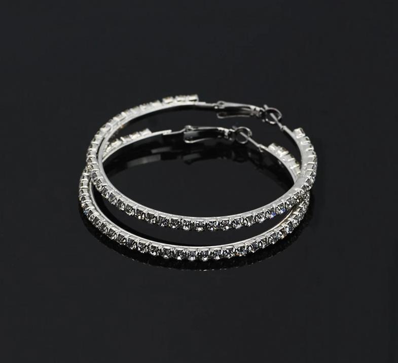 Crystal Earrings Hoops