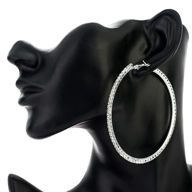Crystal Earrings Hoops