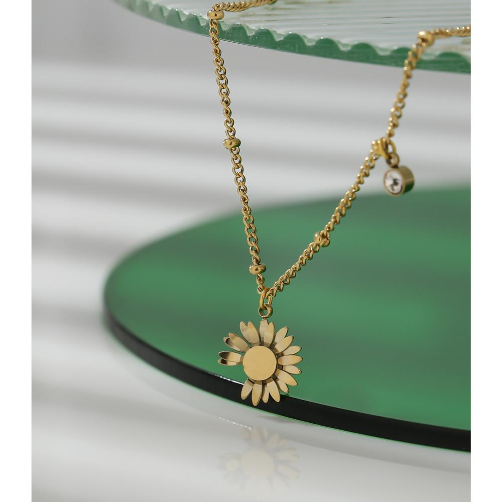 Daisy Charm Chain Anklet for Women Trendy Jewelry