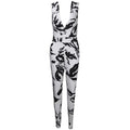 Deep V Sleeveless Jumpsuit