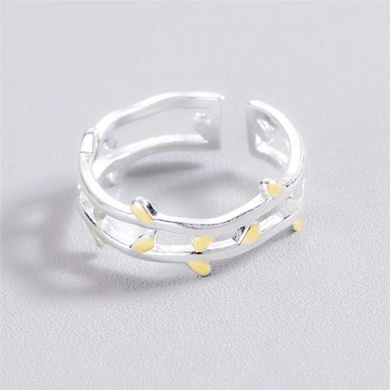 Double Tree Branch Ring
