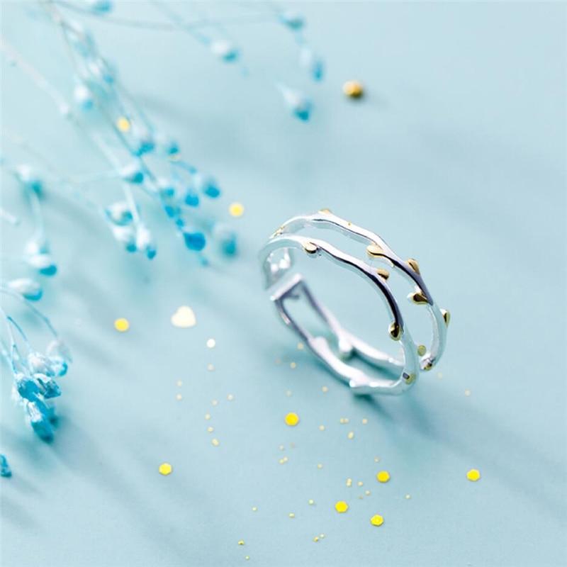 Double Tree Branch Ring