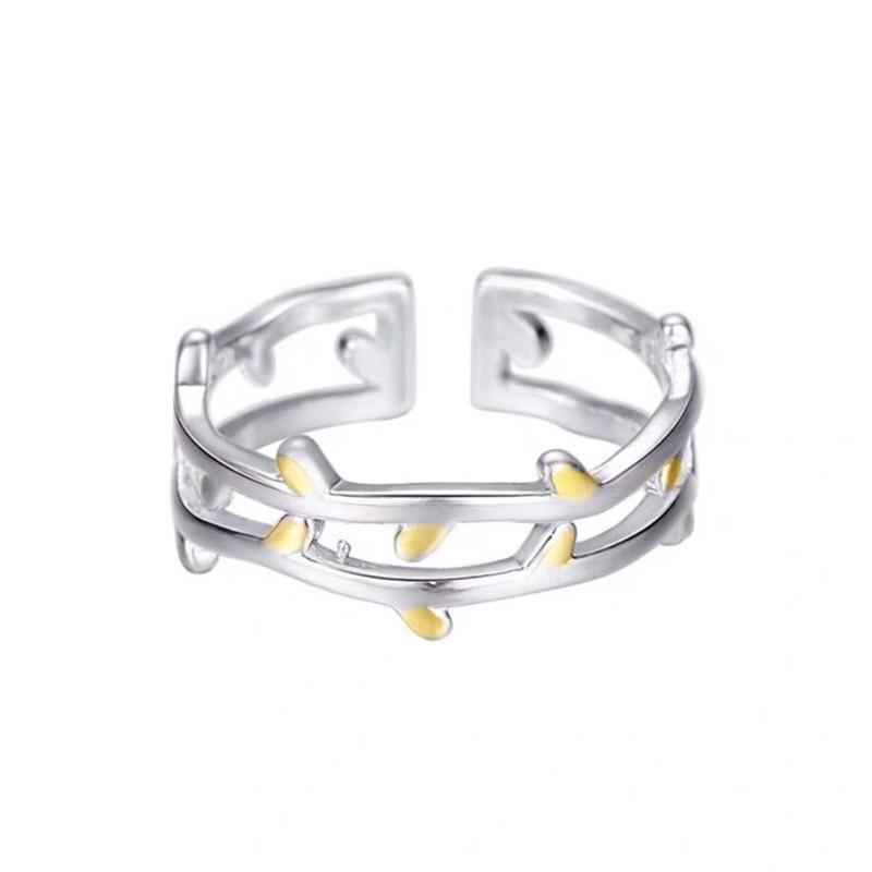 Double Tree Branch Ring