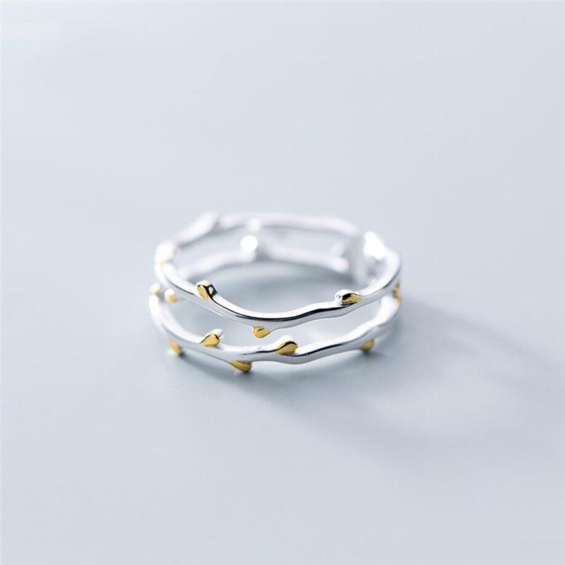 Double Tree Branch Ring
