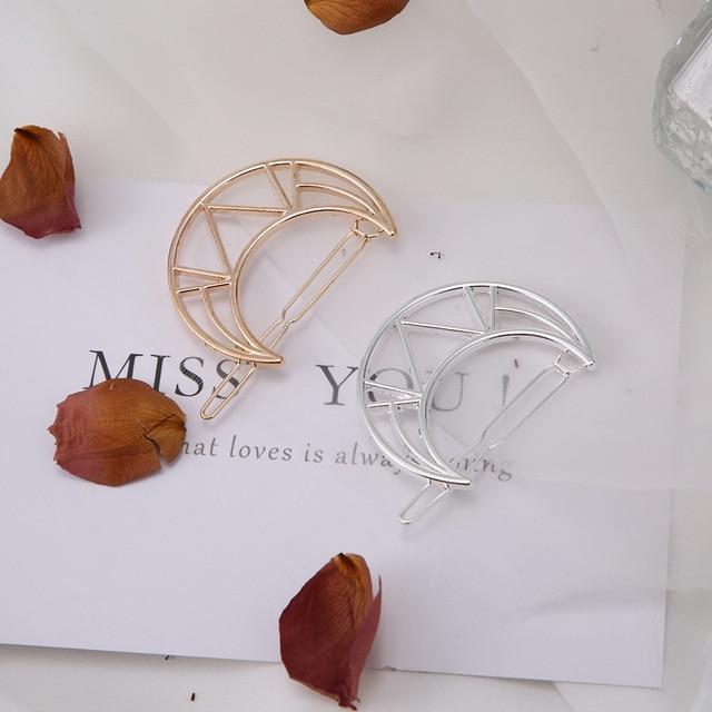 Geometric Alloy Hair Clip