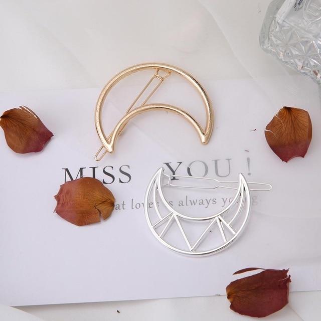 Geometric Alloy Hair Clip