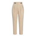 High Waist Office Loose Ankle-length Pants