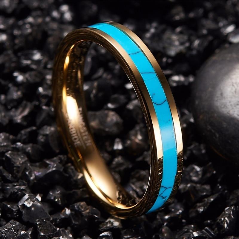 Inlay Blue Natural Stone Ring