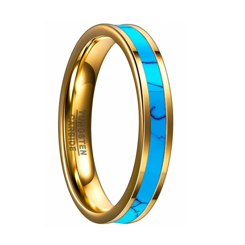 Inlay Blue Natural Stone Ring