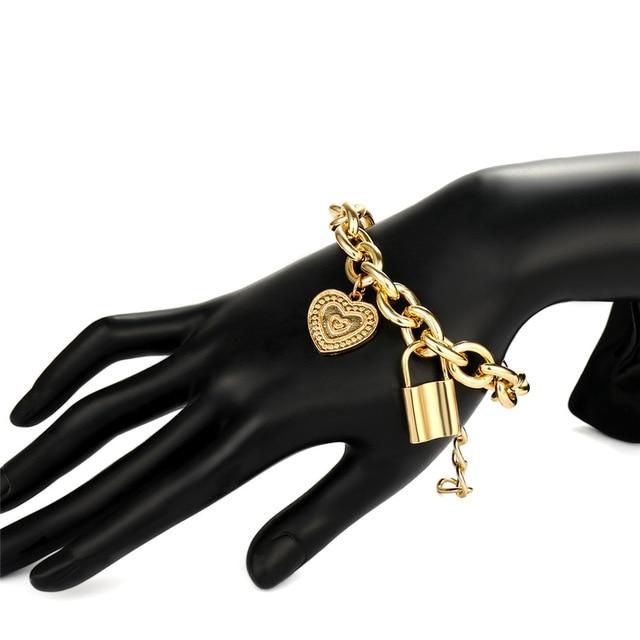 Lover's Heart Lock Bracelets