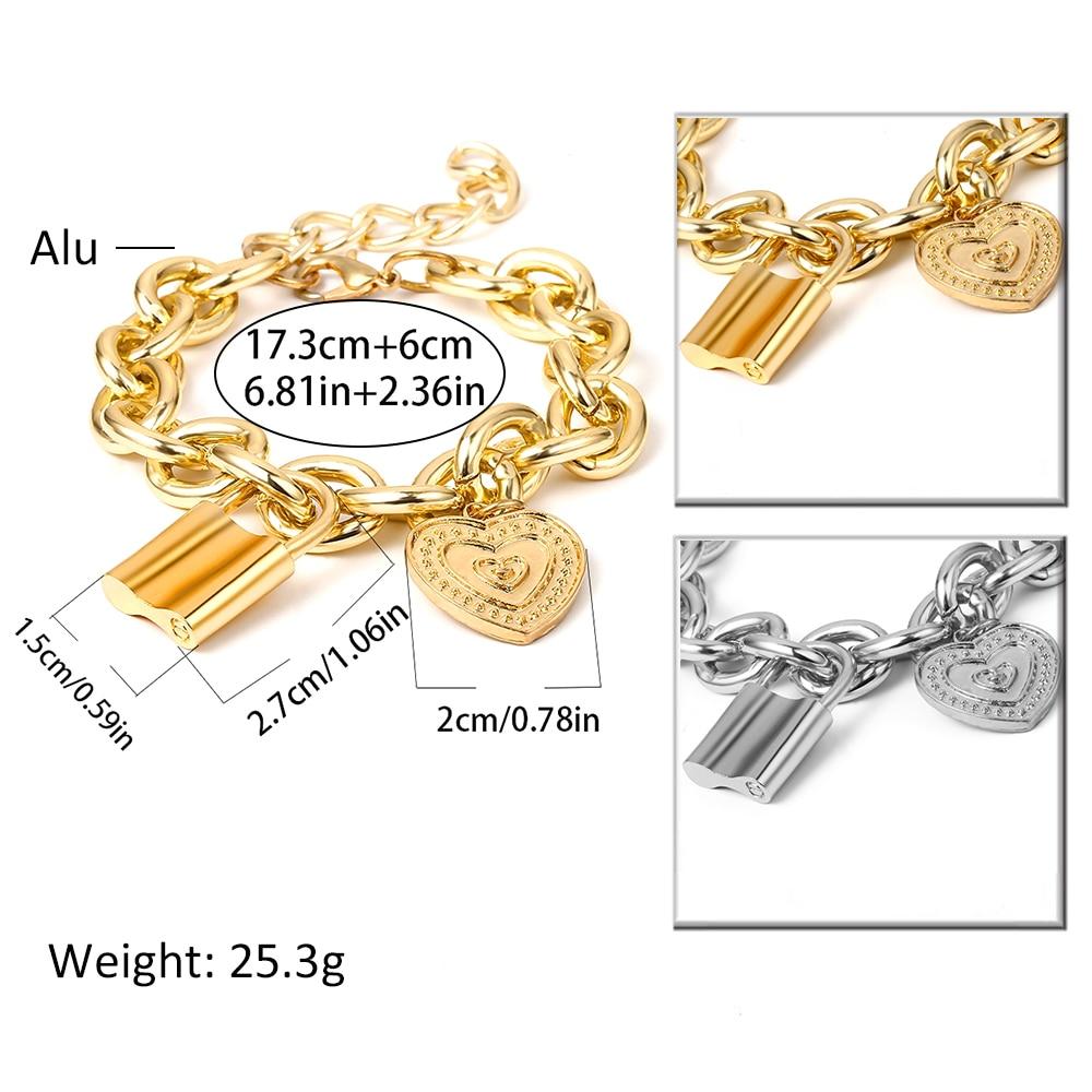 Lover's Heart Lock Bracelets