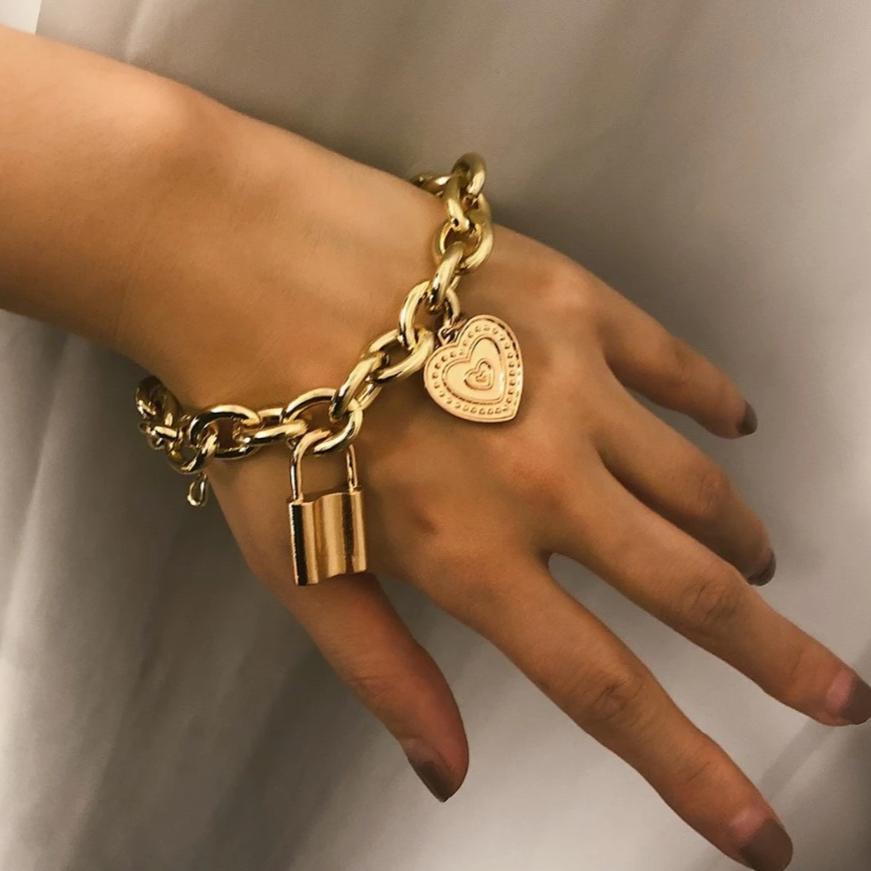 Lover's Heart Lock Bracelets