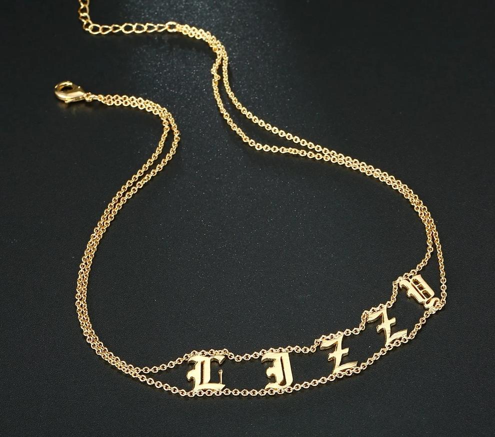 Old English Necklace Choker