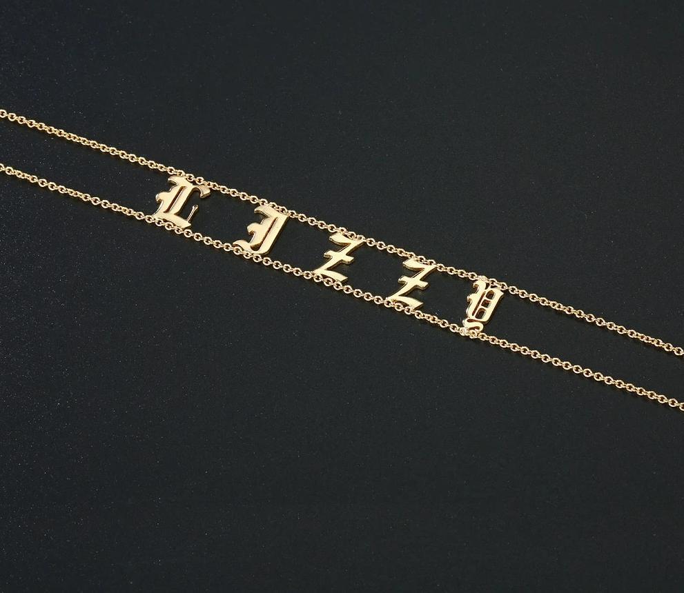 Old English Necklace Choker