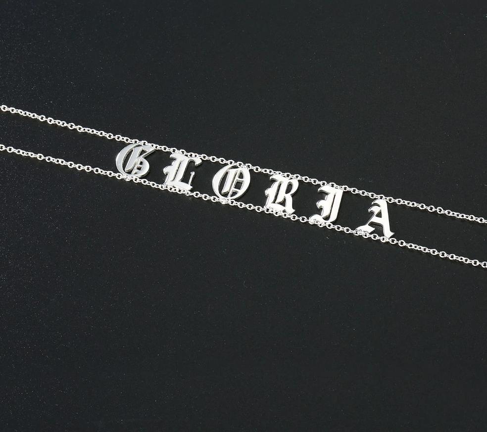 Old English Necklace Choker