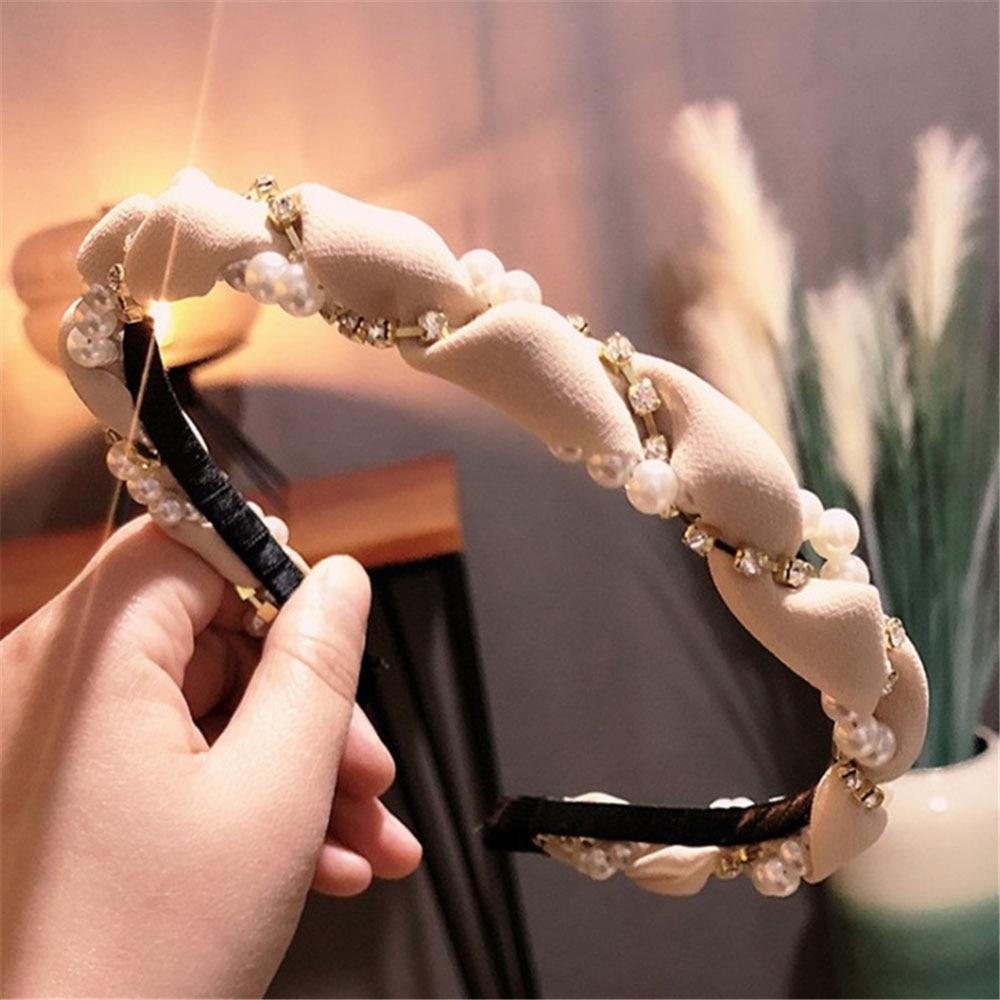 Pearl Crystal Hoop Headband