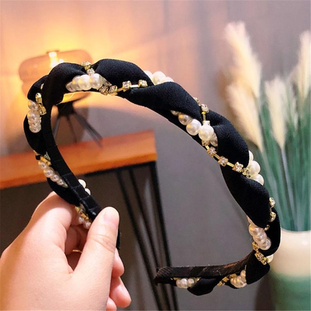 Pearl Crystal Hoop Headband