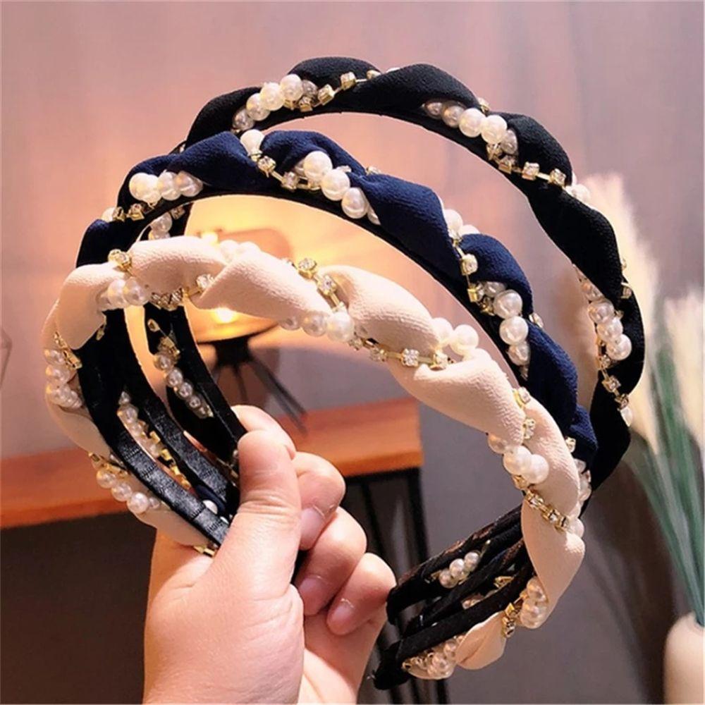 Pearl Crystal Hoop Headband
