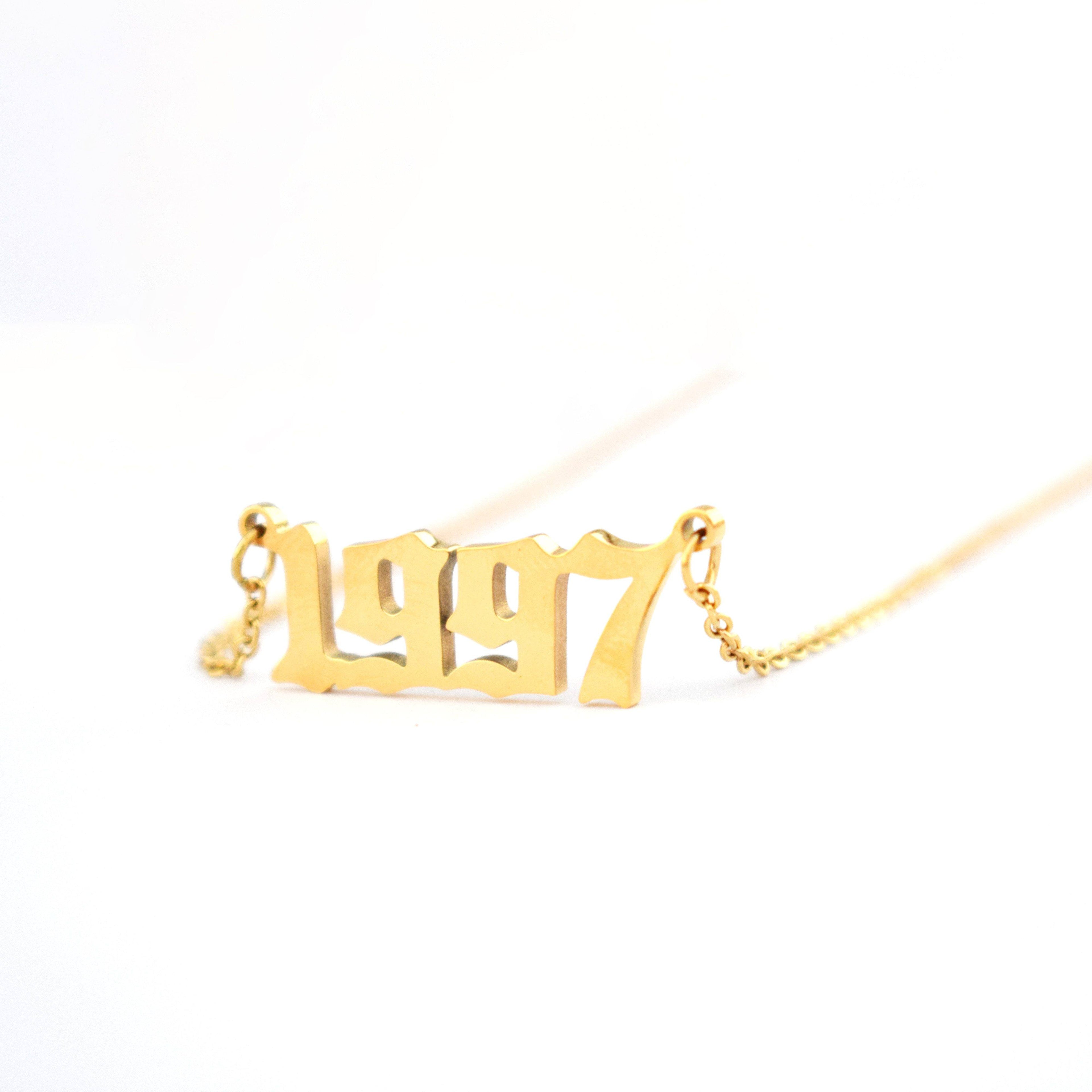Personalized Year Number Necklaces