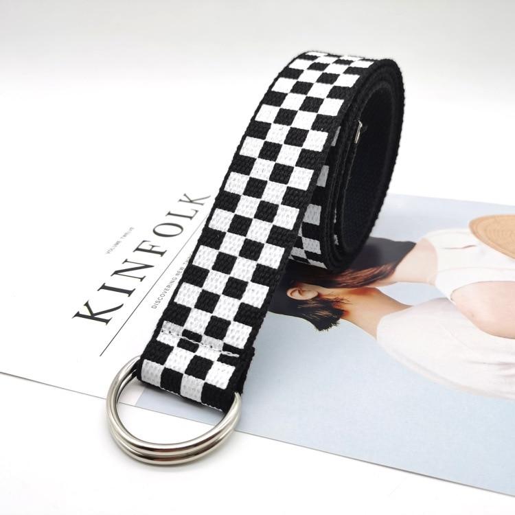 Plaid Checkered Belt