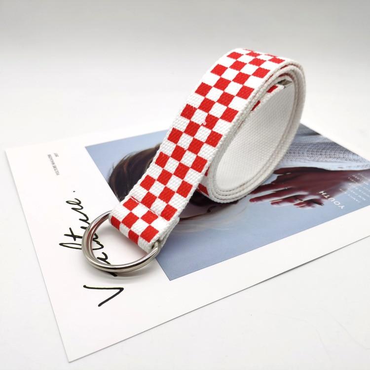 Plaid Checkered Belt