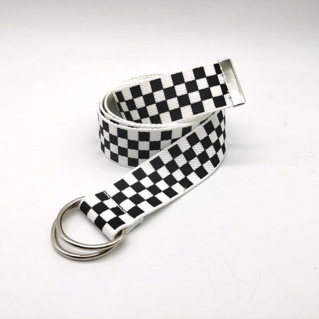 Plaid Checkered Belt
