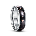 Rhodium Plated Retro Copper Shavings Ring