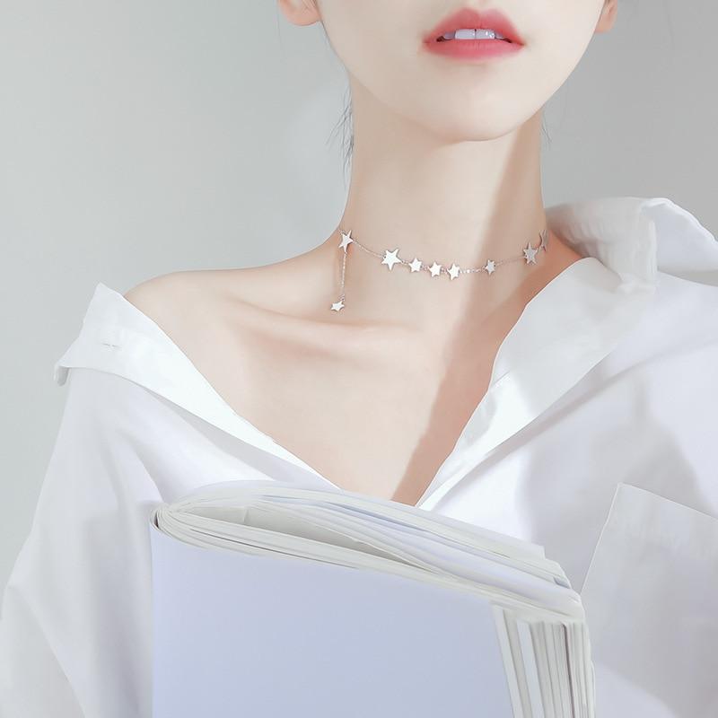 Simple Stars Pendant Necklace