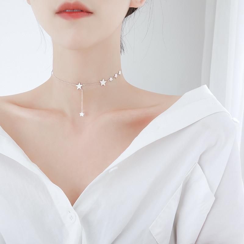 Simple Stars Pendant Necklace